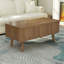 Table basse à plateau relevable 3 en 1, conception convertible cannelée pour la salle à manger et le rangement, parfaite pour les espaces de vie modernes