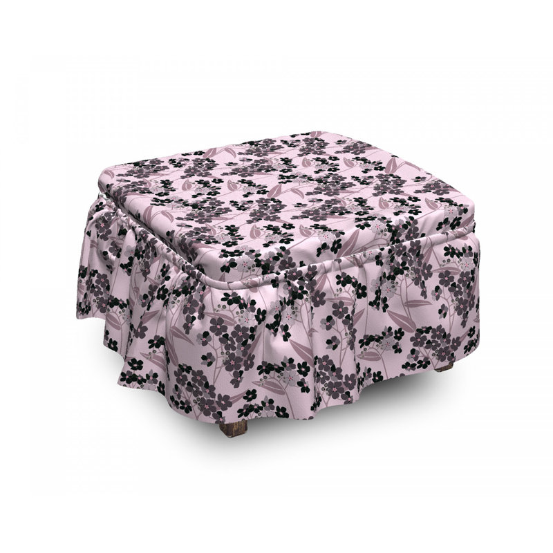 Housse pour "abstract oublier me not repose-pieds