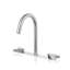 Acquaco Linki Arrow Deck Mount Three-Hole Widespread Bathroom Lavatory Faucet with 5-7/8'' Spout Reach-2092669122