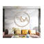 Décoration murale moderne orientale ronde à motif floral pour une chambre contemporaine et chaleureuse