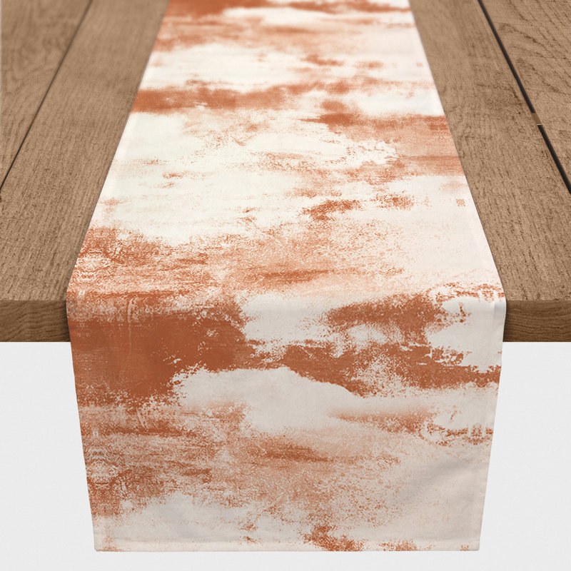 Chemin de table Askey, 90 po x 16 po, Orange