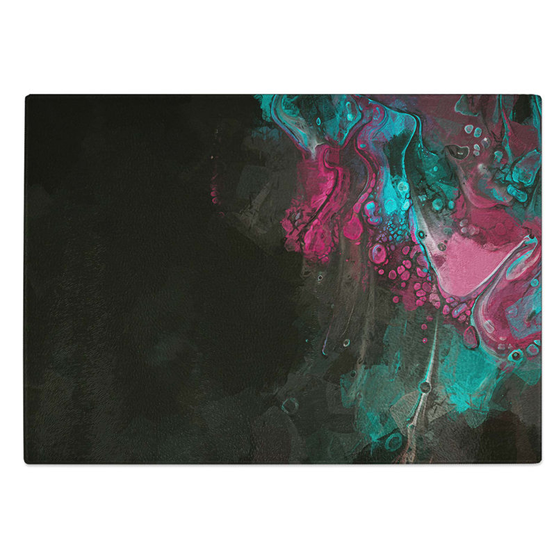 Glass Fighting The Night in Abstract Chopping Board, 39 cm W x 28.5 cm L