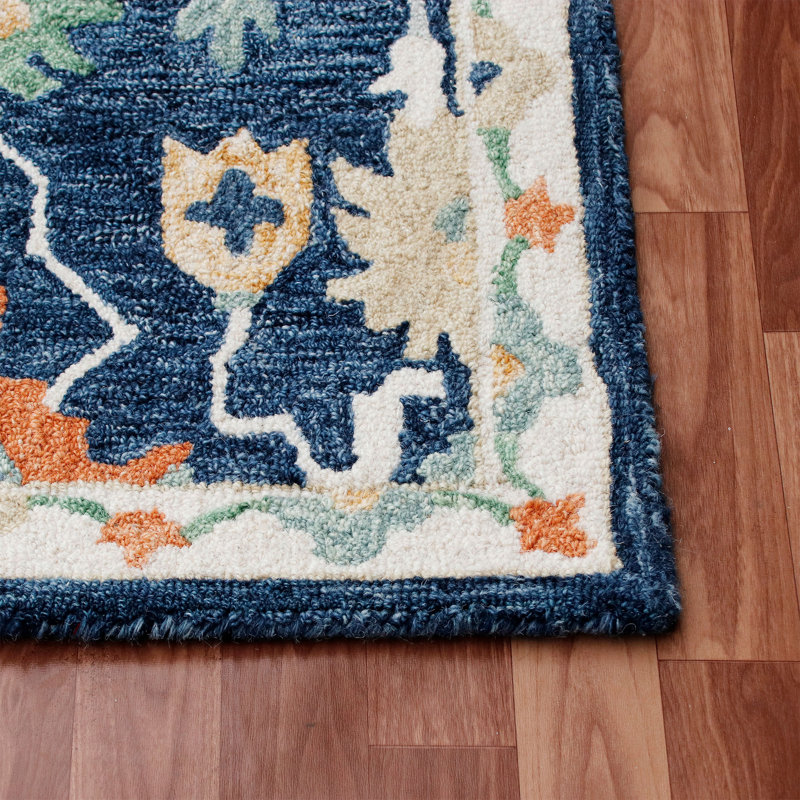 Tapis en laine avec envers antidérapant, Rectangle 3' x 5'