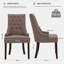 51cm H Tufted Fabric Upholstered Side Chair-122898913