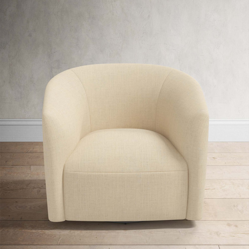 Marita 32" Barrel Chair, Classic Linen Linen