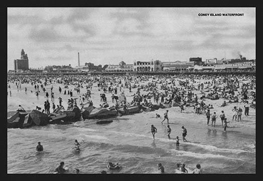 Coney island waterfront, reproduction de photo, 24 po x 36 po