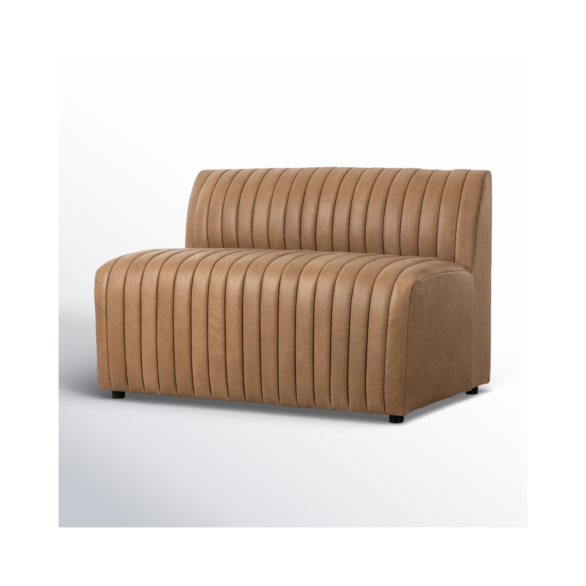 Brandt Bench, 31.5" H x 49" W x 28" D, Palermo Drift Genuine Leather