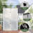 64 Cu.Ft Vertical Storage Sheds Outdoor Waterproof with Floor