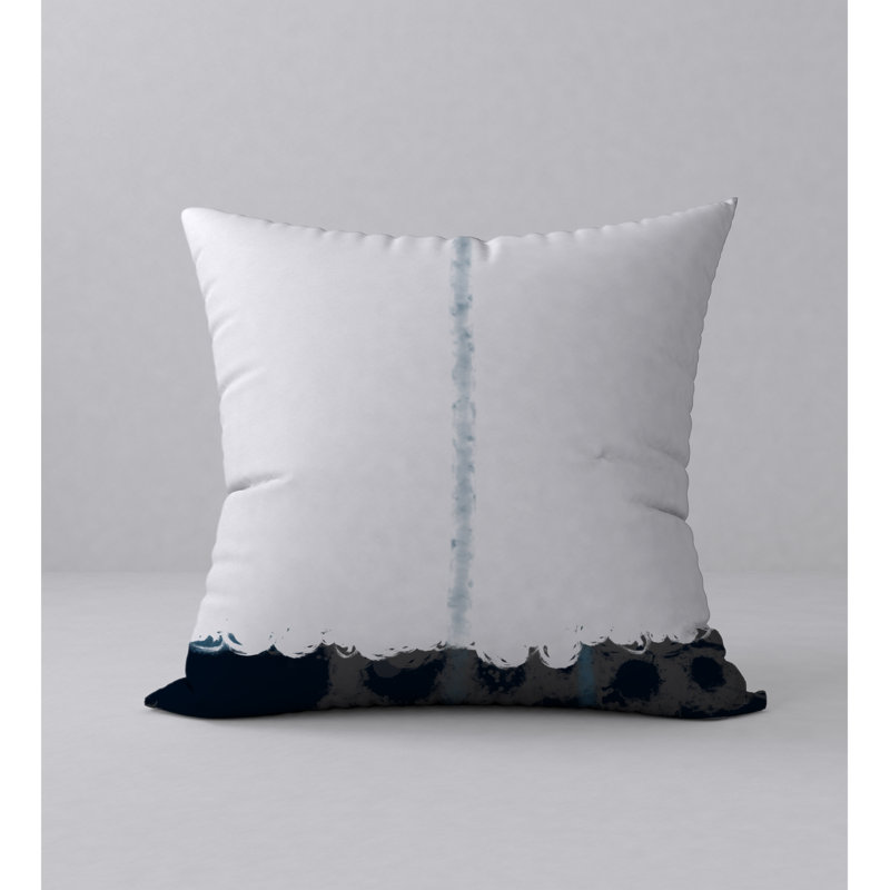 Housse et insert de coussin carré Thrilling, H 20 po x l 20 po, Noir / blanc
