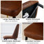 Chaise d'appoint capitonnée et rembourrée en similicuir (ensemble de 3)-944856319