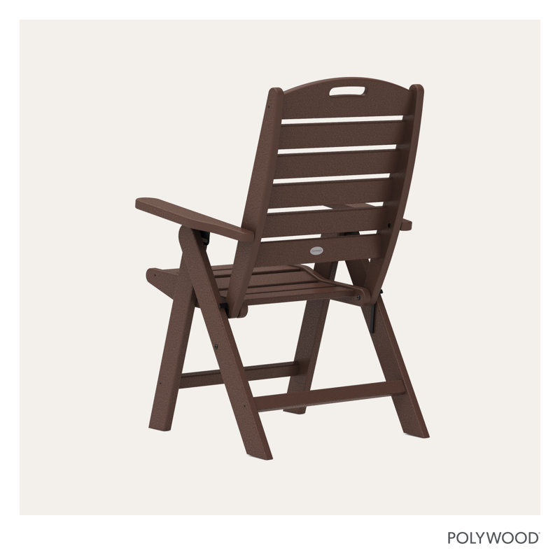 Chaise haute POLYWOOD, Acajou