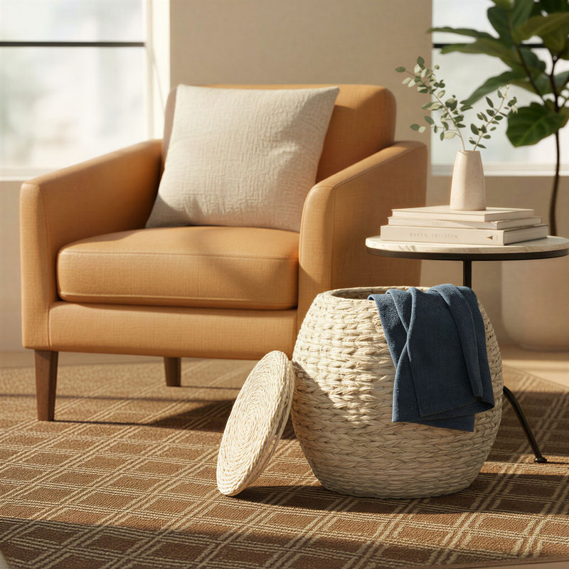 Baudette End Table, Washed White
