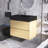 30 In. Single Sink Wall Mounted Bathroom Vanity with Top-248212942