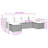 Vidaxl Garden Sofa Set Black, Cream White