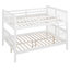 Lit double superposé au-dessus d'un lit double avec échelle pour meubles de chambre à coucher, chambre d'amis-1208732711