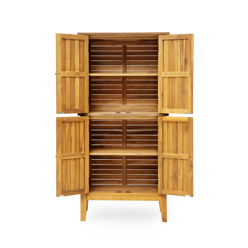Armoire en bois d'acacia Kedzie