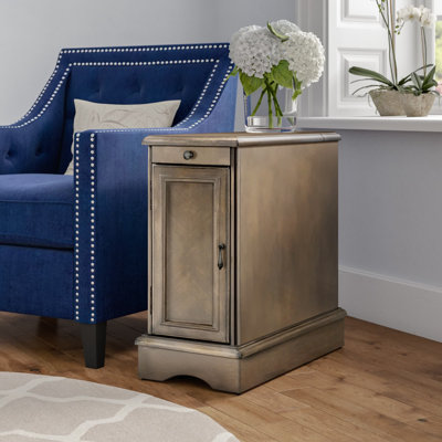 Korhonen End Table and Built-In Outlets