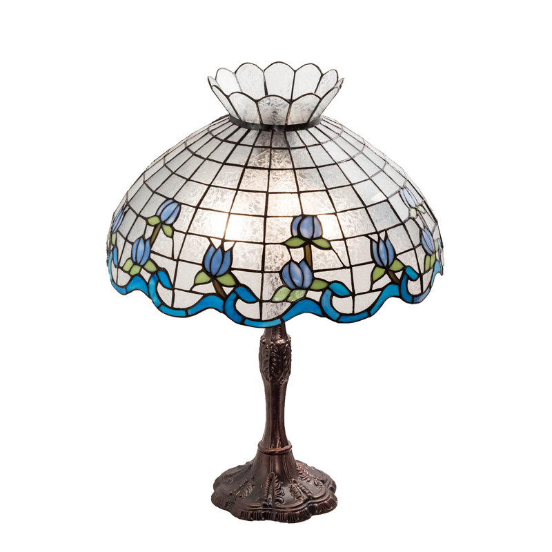 Aqib Table Lamp, Blue/Clear 