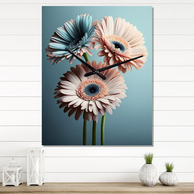Horloge murale Gerbera