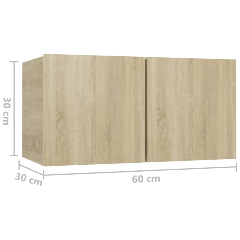Azden Unfinished Entertainment Centre for TVs up to 32", Sonoma Oak