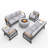 8 - Person Patio Conversation Set with Cushions-843951445