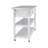 Stainless Steel Table Top White Kicthen Cart With Two Drawers