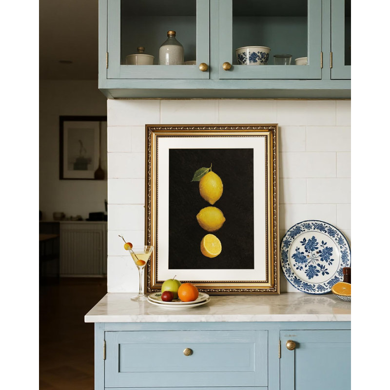 Art mural citron pour cuisine et décor moderne