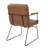 Marrone Faux Leather Armchair-681130645