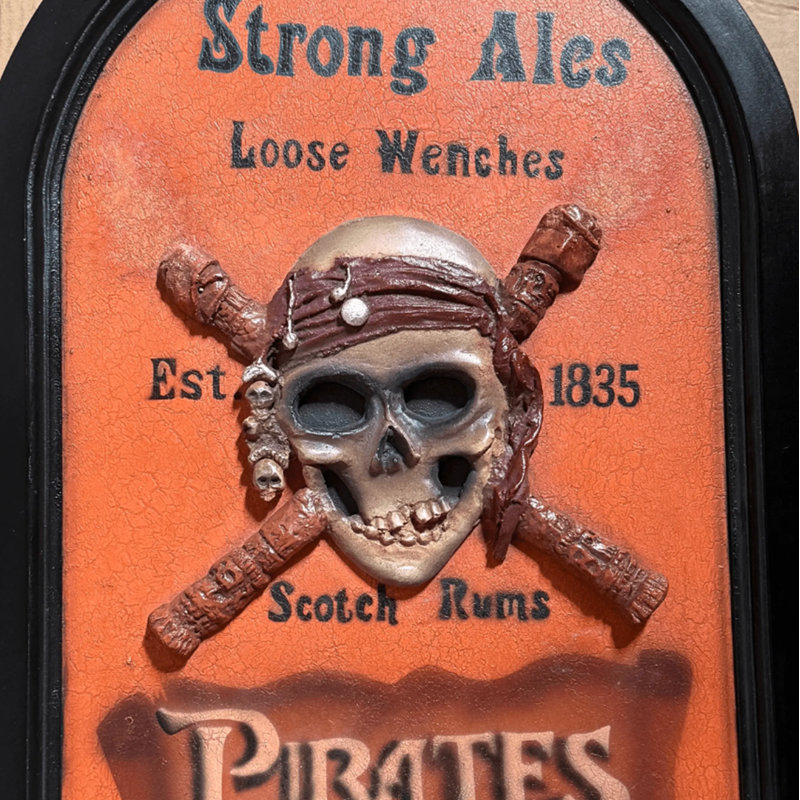 Statue de pirate murale décorative pub