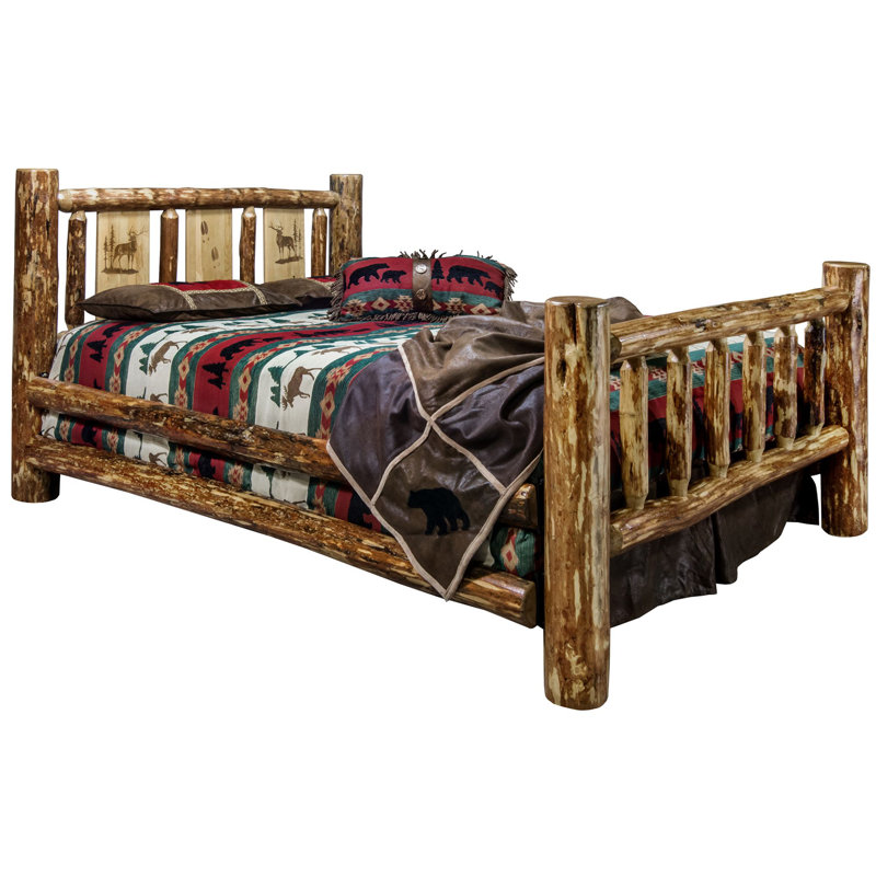 Jaymier Solid Wood Slat Bed, Queen