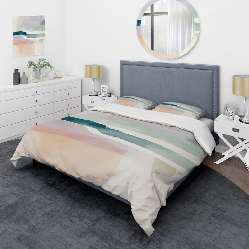  Microfiber / Polyester Duvet Cover Set, King Duvet Cover + 2 King Shams