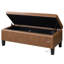 Banc de rangement rembourré en similicuir de 41 po de largeur-132842580-132842582