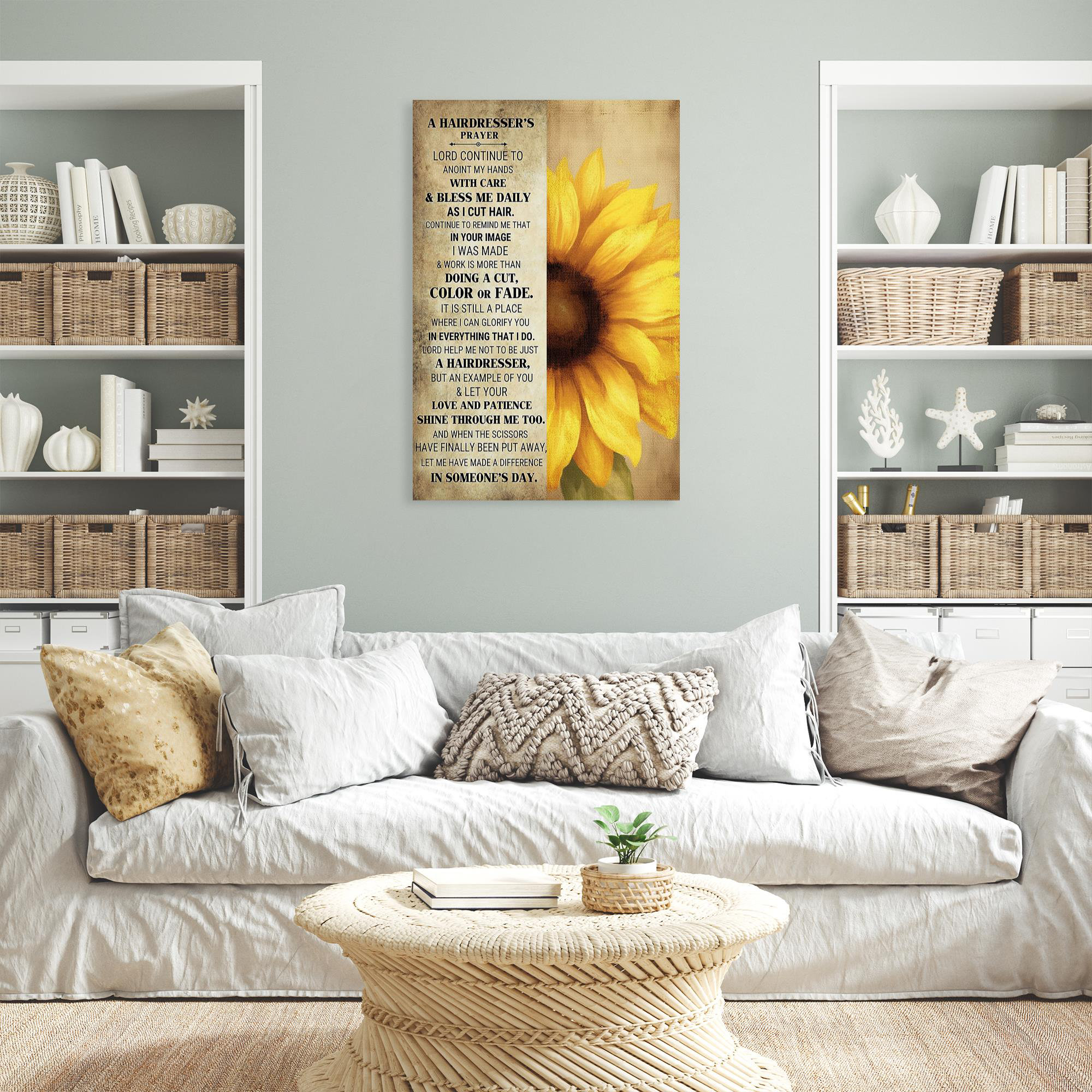 Trinx Hanvika Hanvika A Hairdresser Prayer On Canvas Print | Wayfair