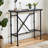 Lysia Pine Solid Wood Top Metal Base Dining Table-309492986