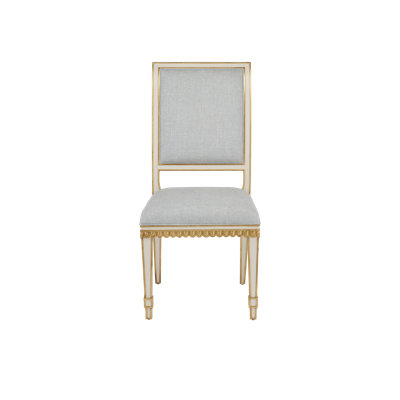 Chaise parsons en tissu Ines ivoire Ines
