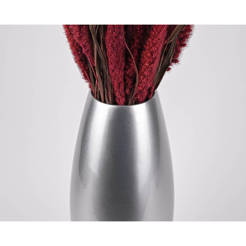 Kolo Bamboo Floor Vase, 27" H x 9" W x 9" D, Matte Black