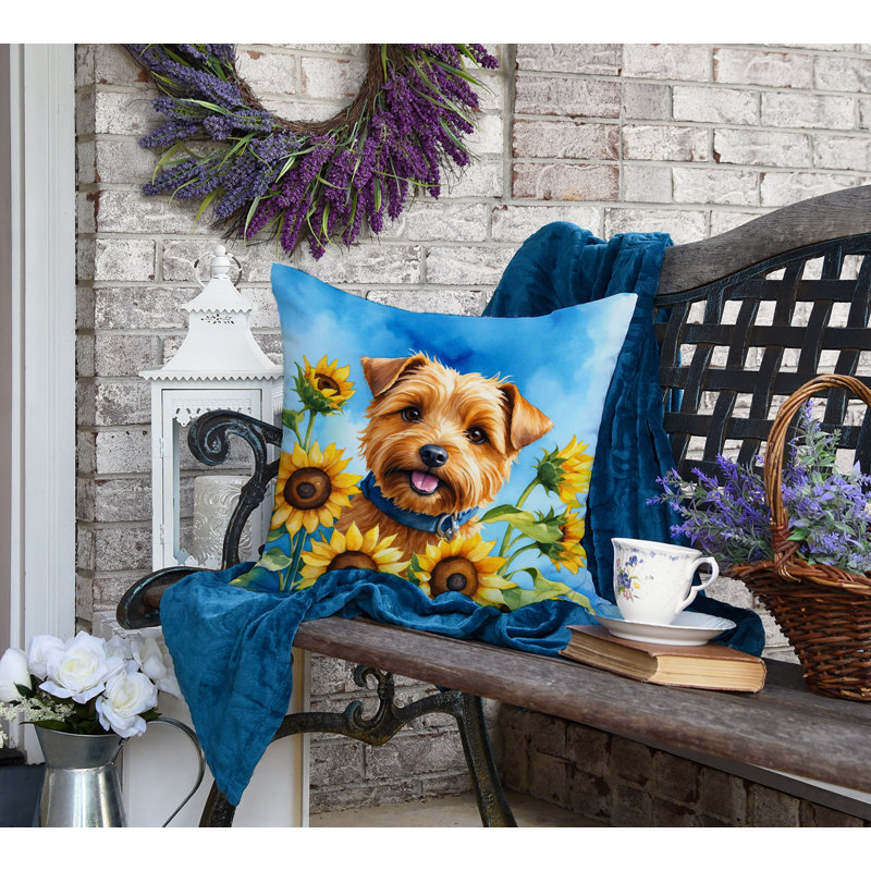 Coussin Norfolk Terrier, H 18 po x l 18 po