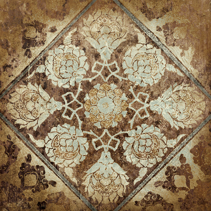 Bronze Tile - Wrapped Canvas Painting, 91cm H x 91cm W x 3.8cm D
