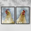 «Chicken Portrait I», reproduction encadrée de qualité supérieure - prête à être accrochée - aucun clou requis - aucun clou requis-202778936-202778943