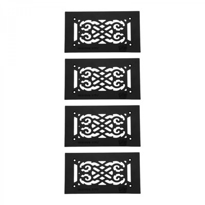 The Renovators Supply Inc. 5.5 in. W x 10 in. L Aluminum Aluminium Outdoor Grille / Return Vent Cover
