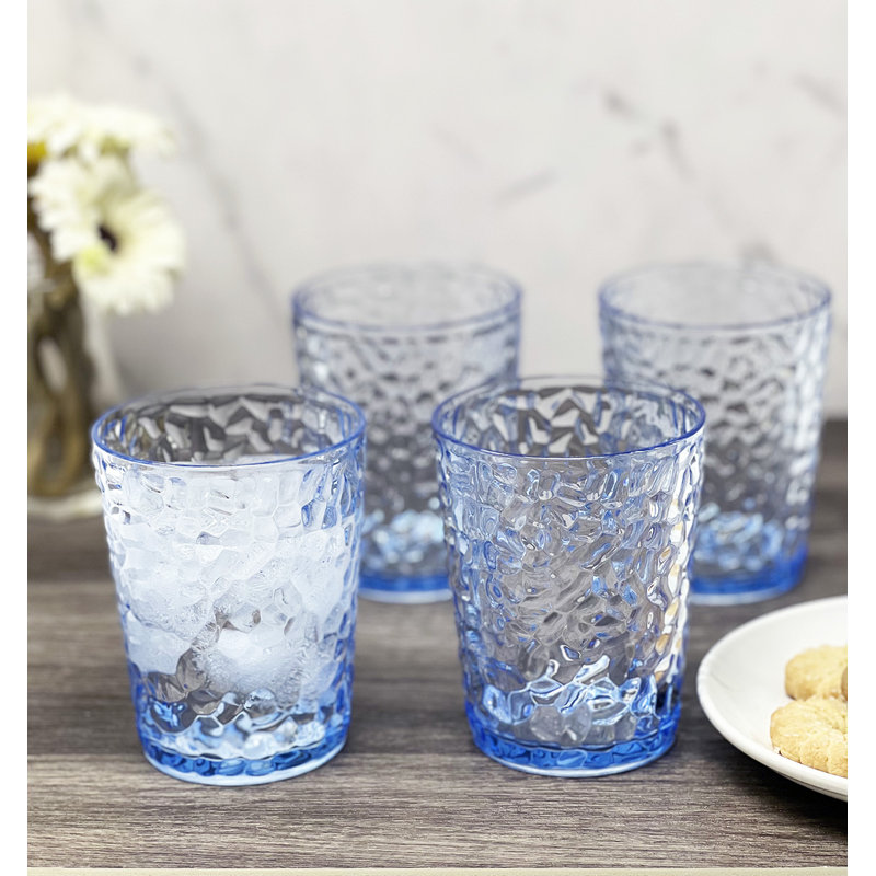 Ensemble de verres en acrylique 2 pièces Timblin, 16, Bleu