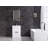 Bogard 24 " W Freestanding Standard Free Standing Single Double Single Vanity Bathroom Vanity With Ceramic Top with Mirror