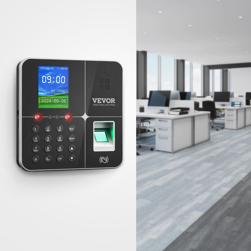 Time Clocks for Employees Small Business with Face, Fingerprint, RFID and PIN