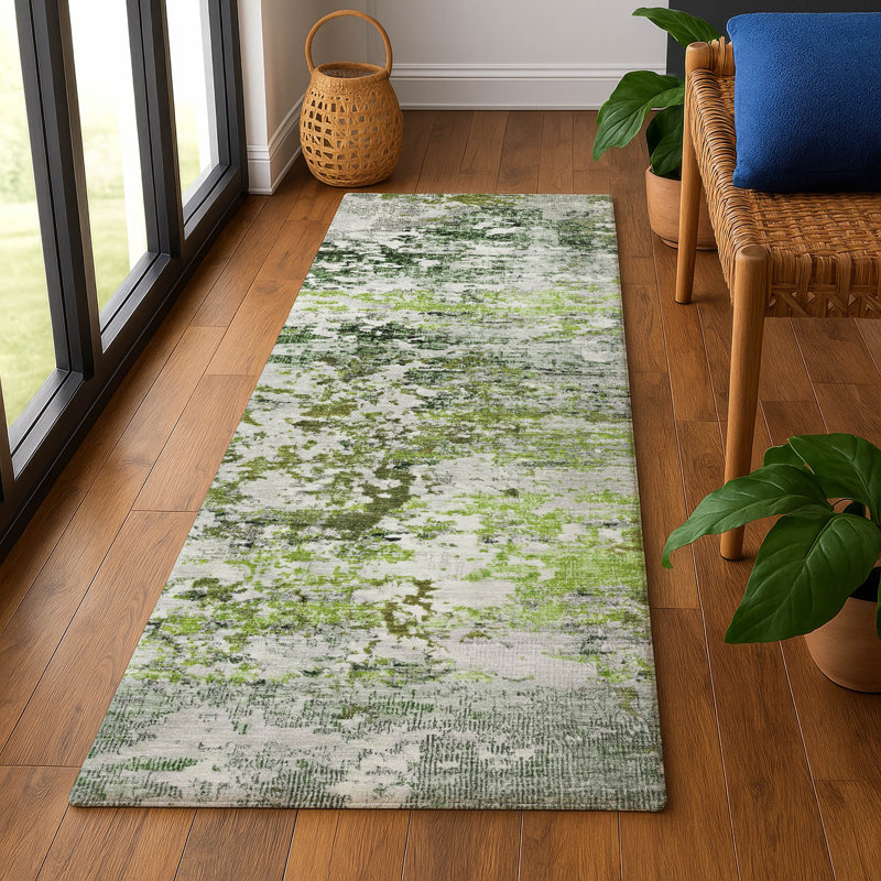 Premium Machine Washable Mayfield AMF1830 Modern Rug, Runner 2'3" x 7'6"