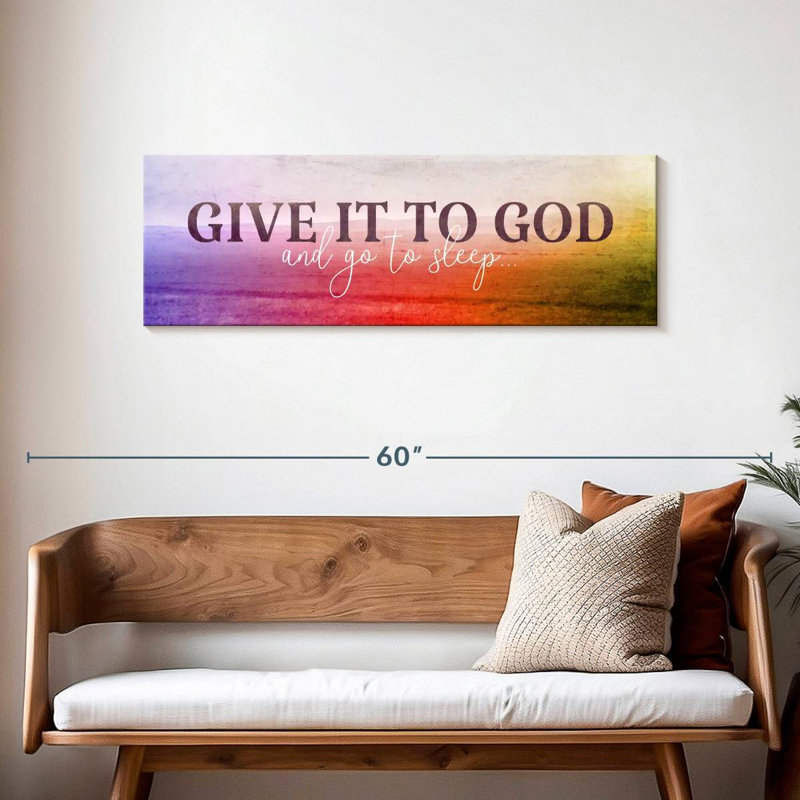 " Give It To God II " by Yi Art, 15" H x 45" W x 1.25" D