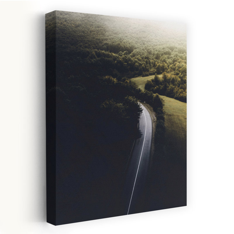 Road To Darkness, paysage contemporain abstrait, art naturel, H 60 po x l 40 po