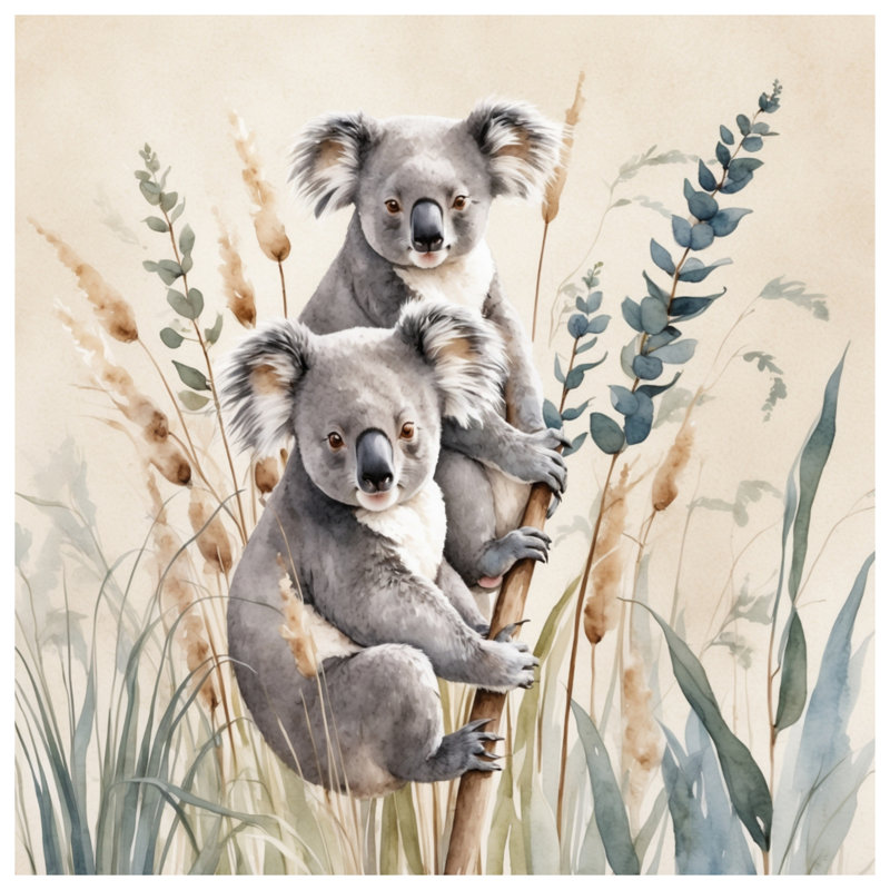 Édredon Koalas On Branch, Très grand lit