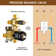 Rainfall Symphony 4-Funtion 12inch Dual Shower Head Shower System with Handheld and Body Jets