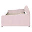 Lit de jour rose grand format et gigogne - Ensemble de couchage confortable, polyvalent