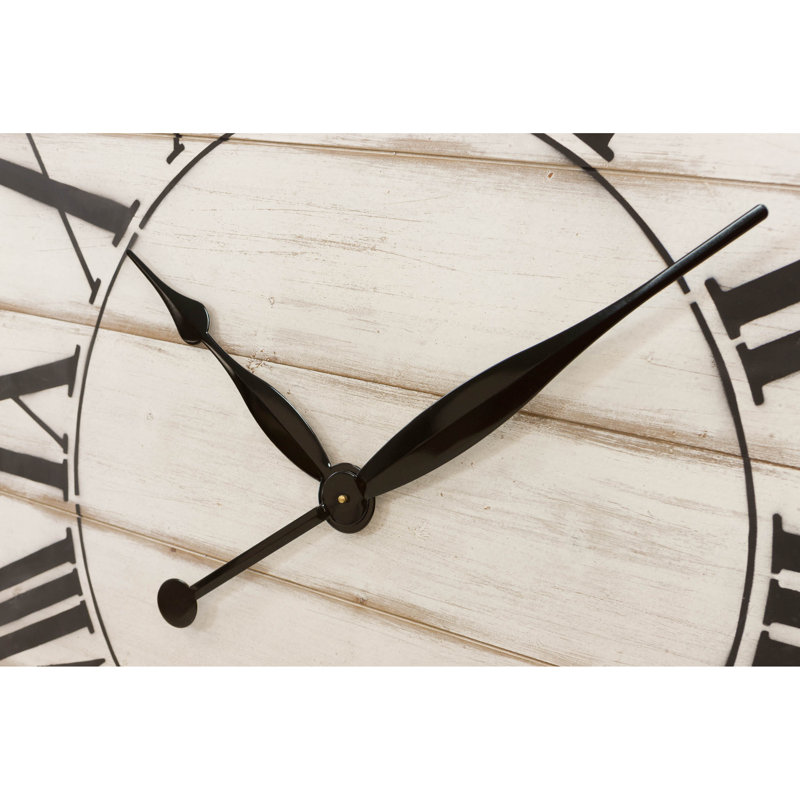 Horloge murale Renata, Noir / blanc cassé
